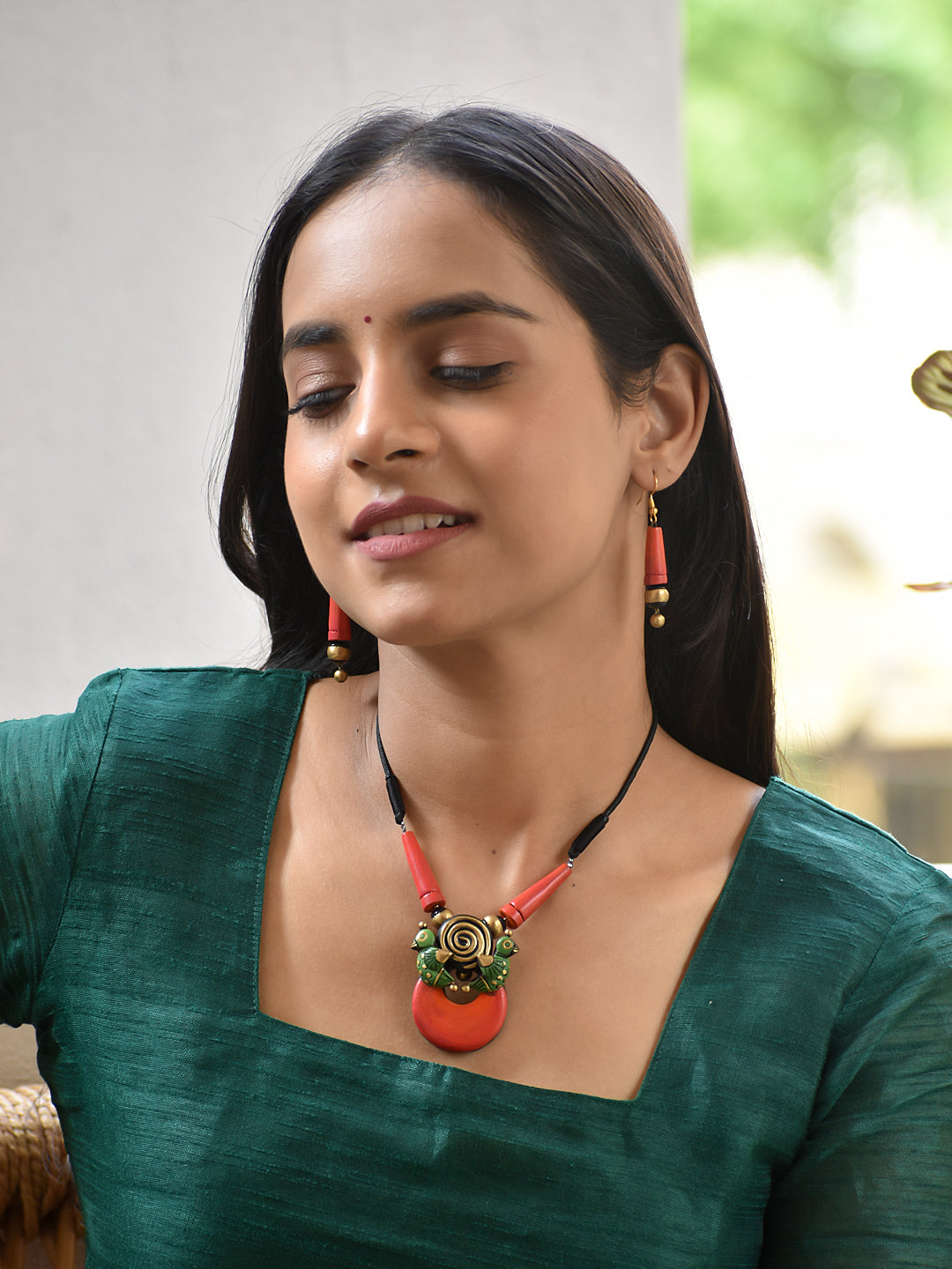 Garudini — Bold Pendant Necklace with Tribal Bird Details