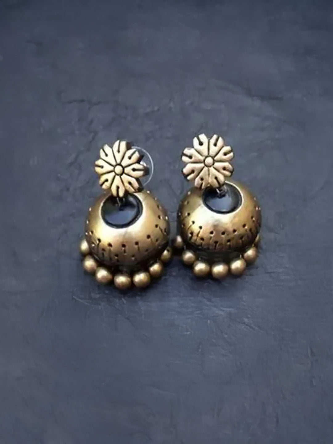 Advaita Mayura — Peacock Design Hand Painted Finish Terracotta Earrings