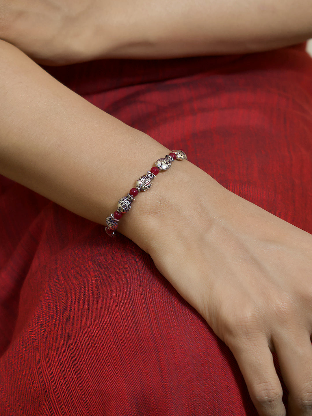 Fish Design German Silver Bangle