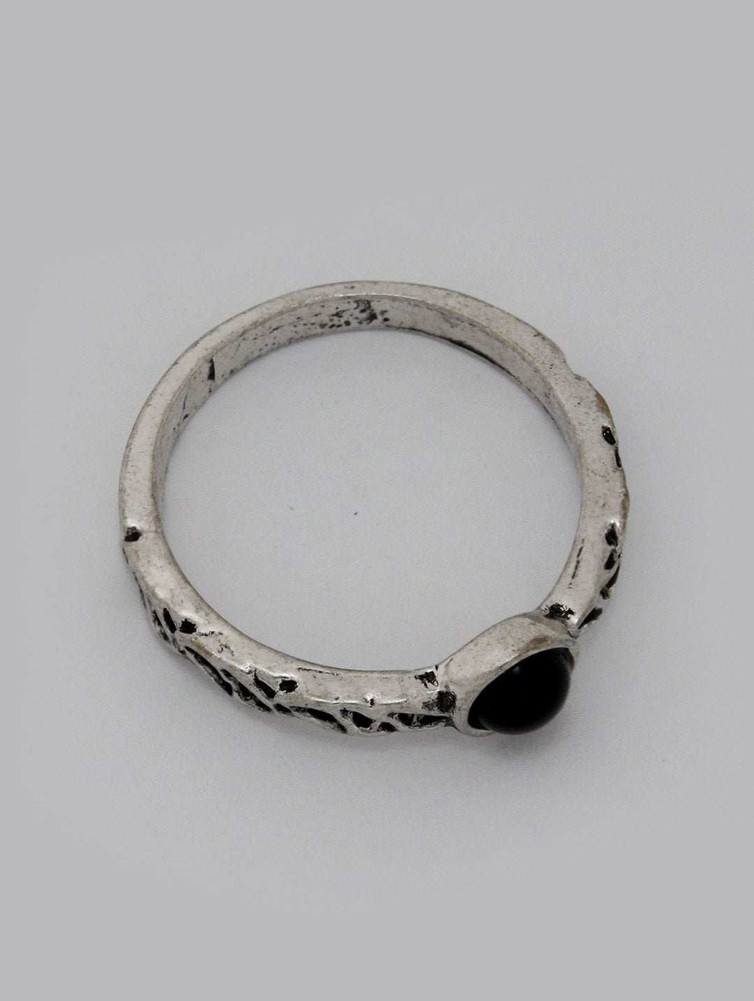 Silver Plated Geometric Design Finger Ring
