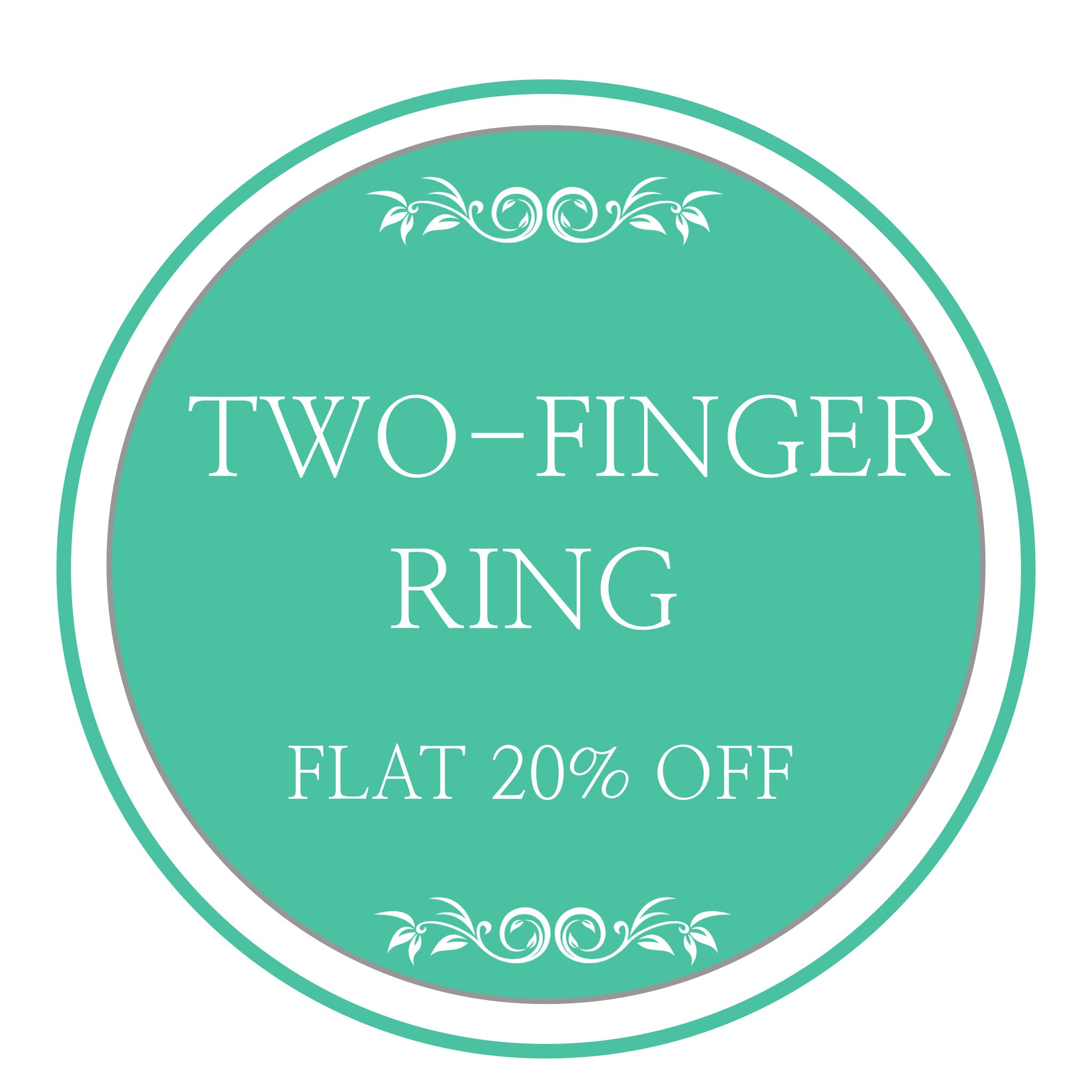 Two Finger Ring - Upto 20% OFF