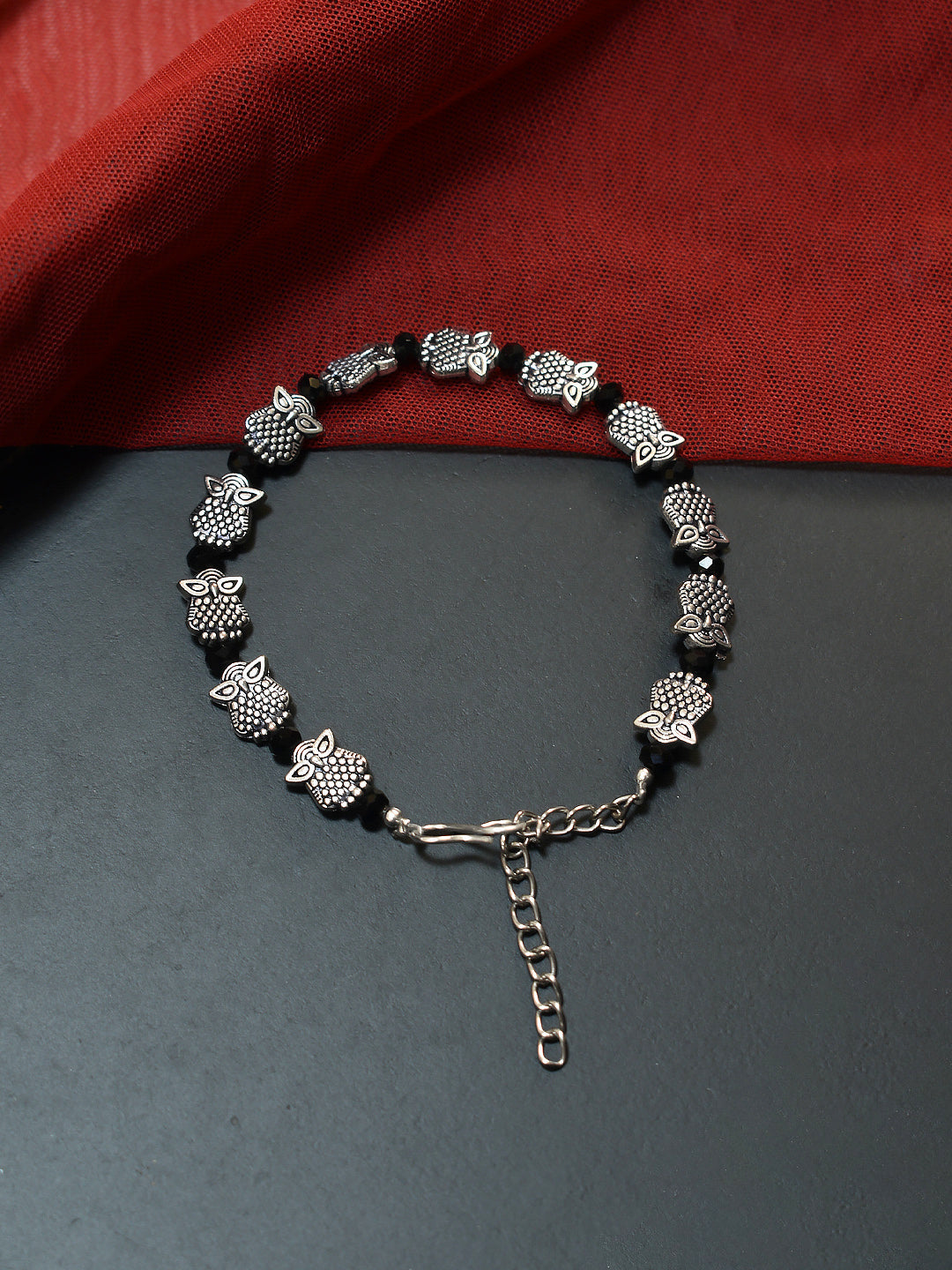 Owl Design German Silver Bracelet