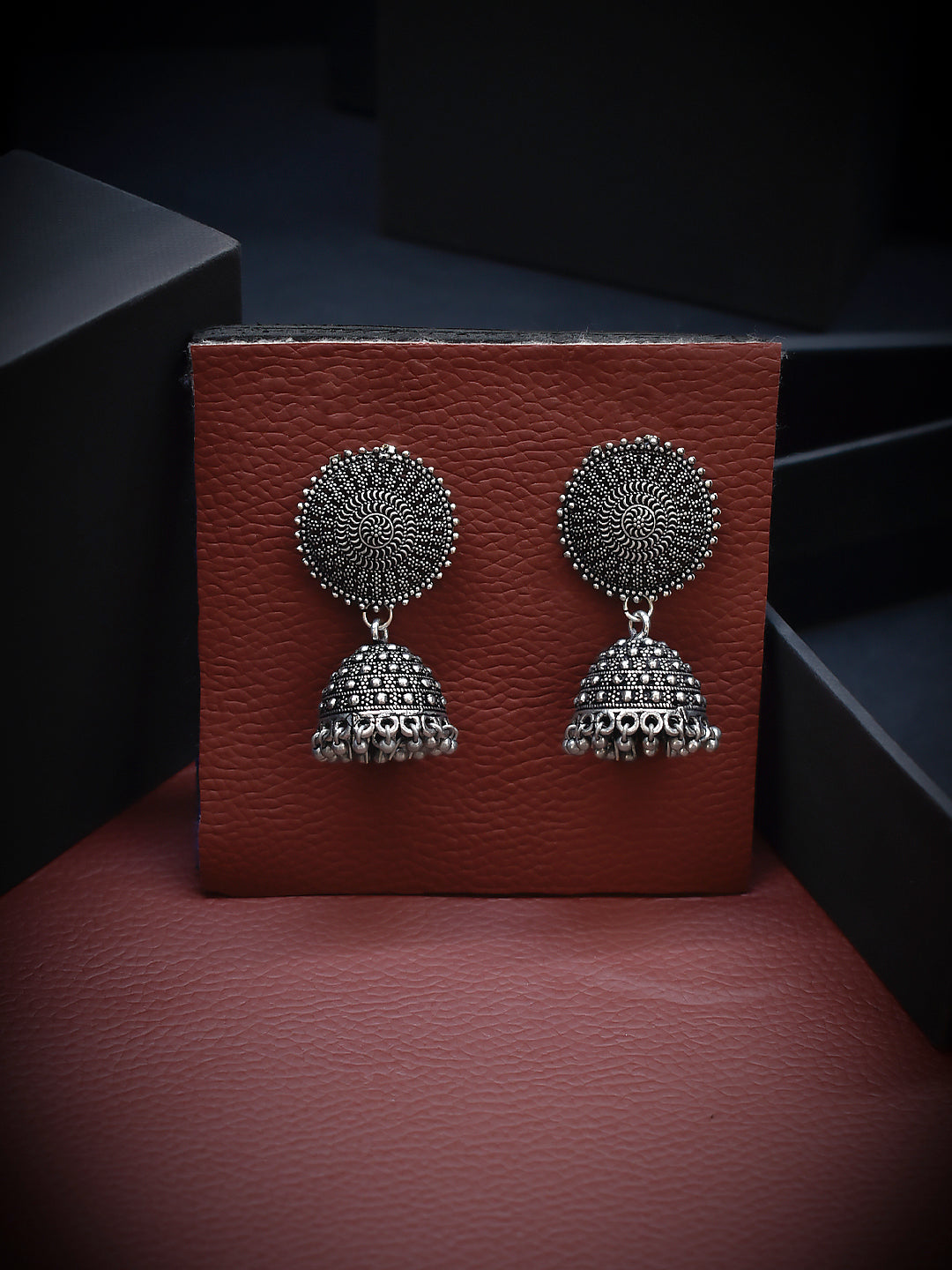 Flower Design Silver Earring