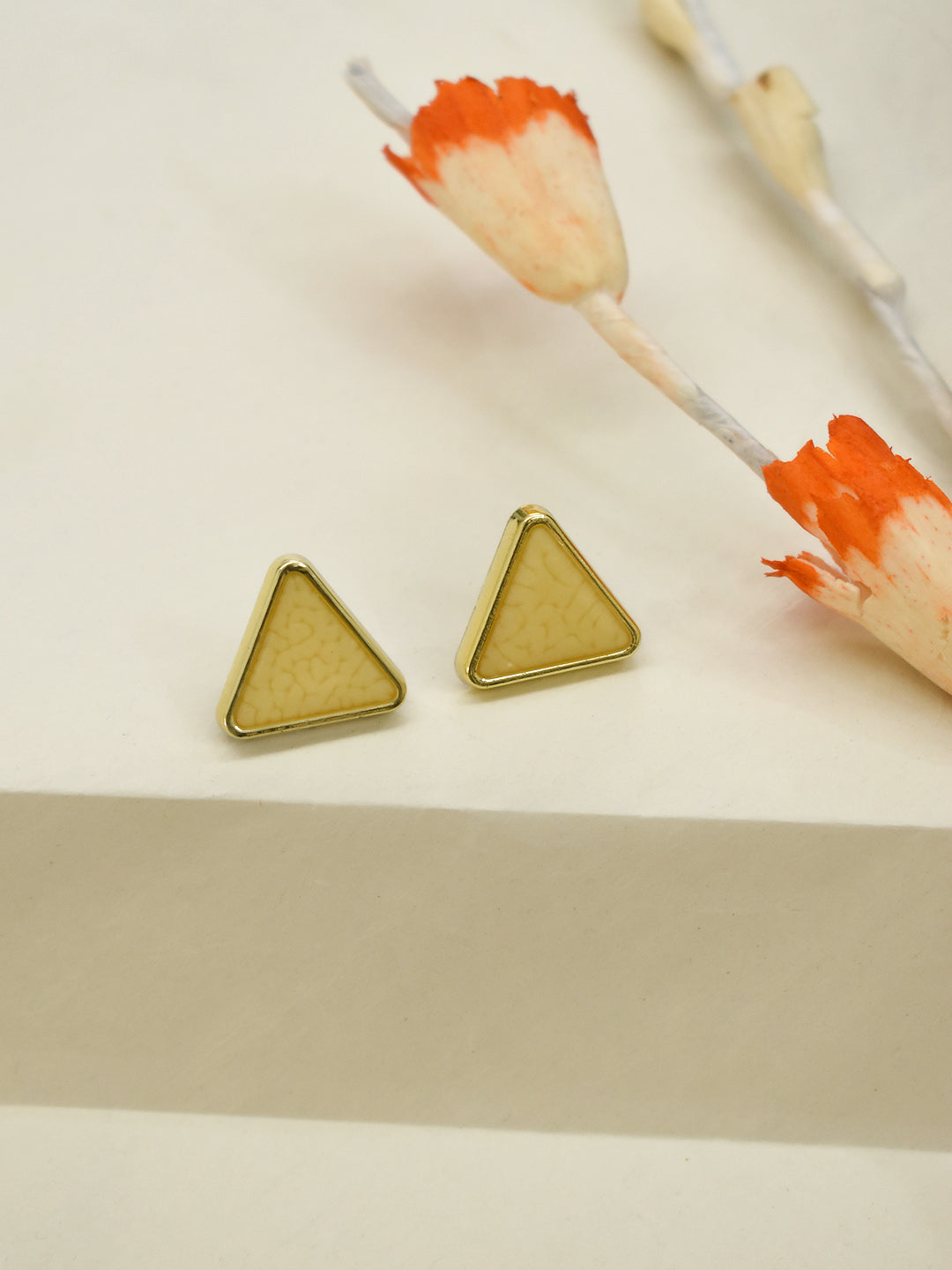 Triangular Design  Brass Earring