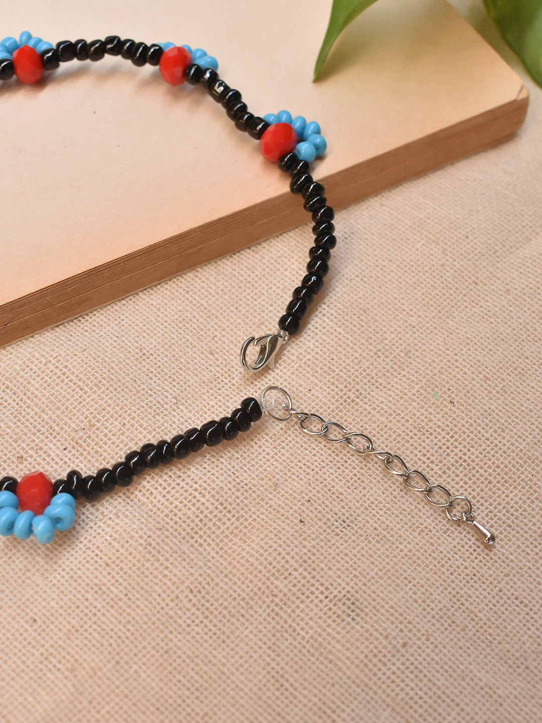 Circular Design Glass Bead Anklet