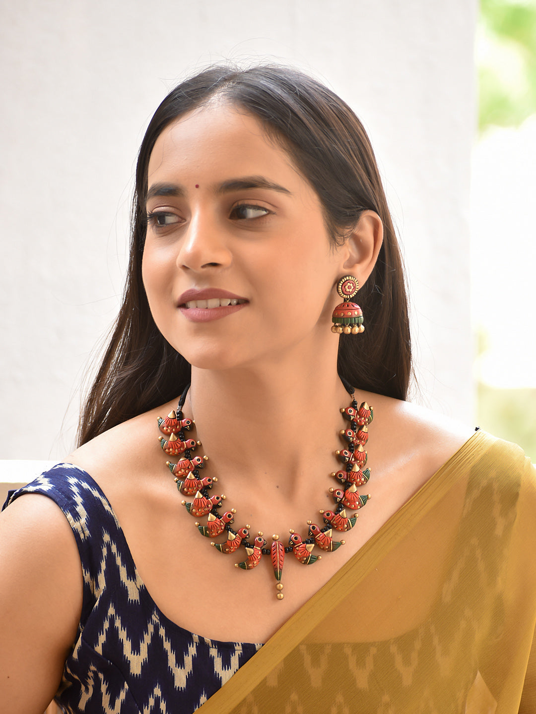 Vihanga — Bird Motif Statement Necklace