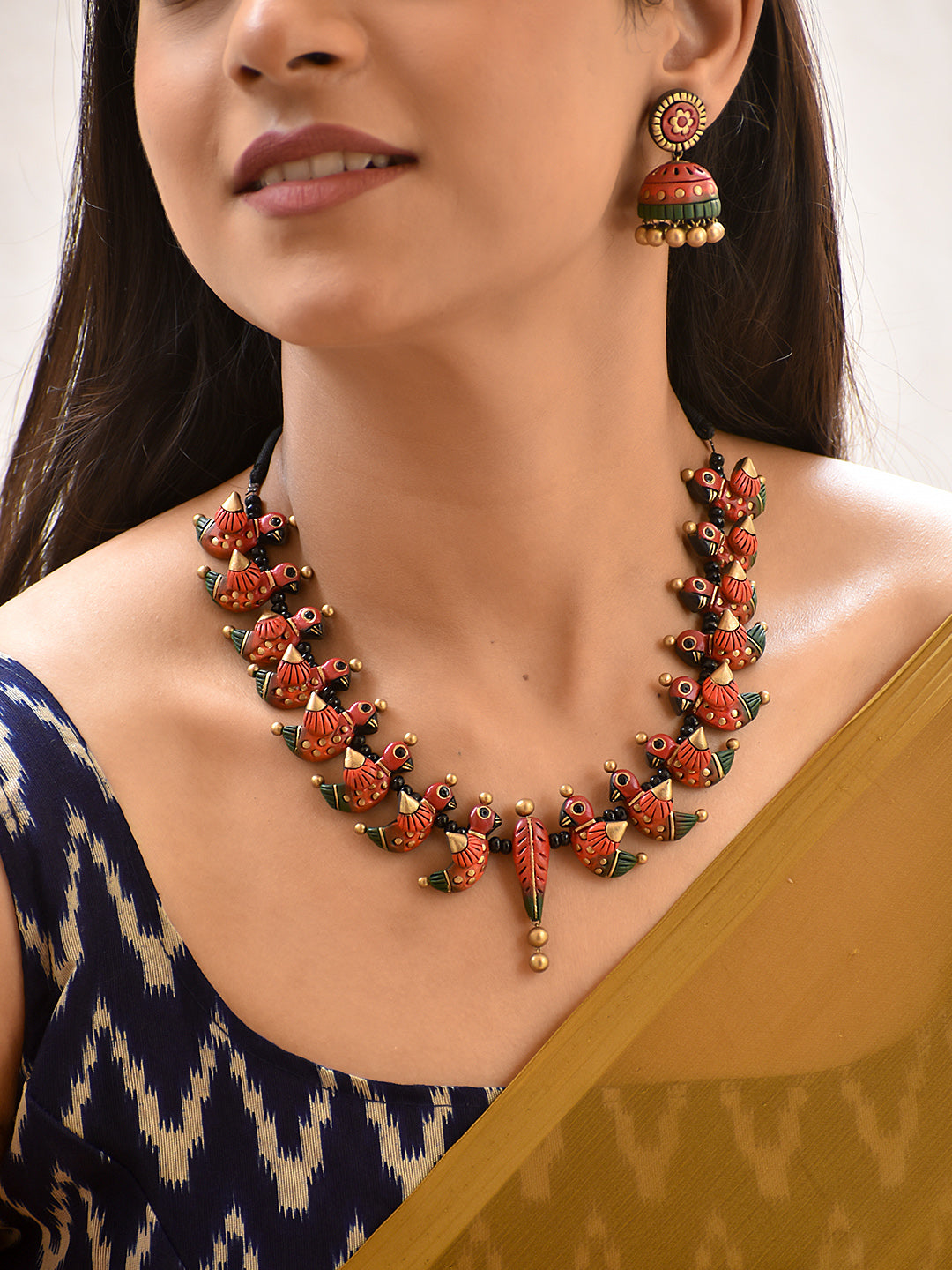 Vihanga — Bird Motif Statement Necklace