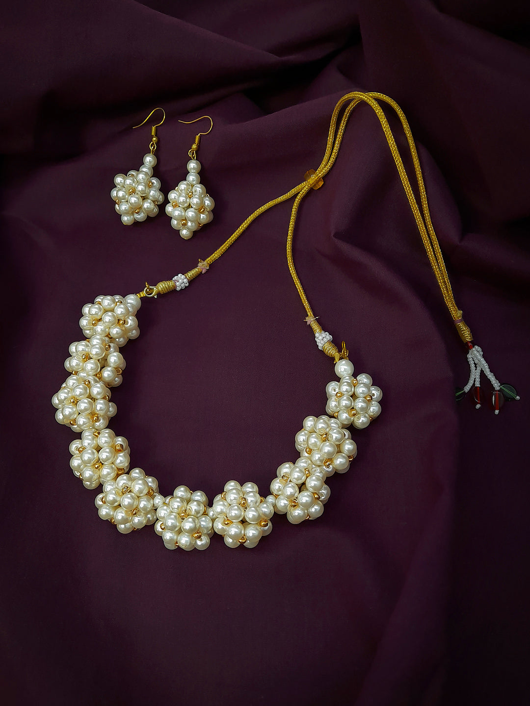 Ball Design Pearl Jewellery Set