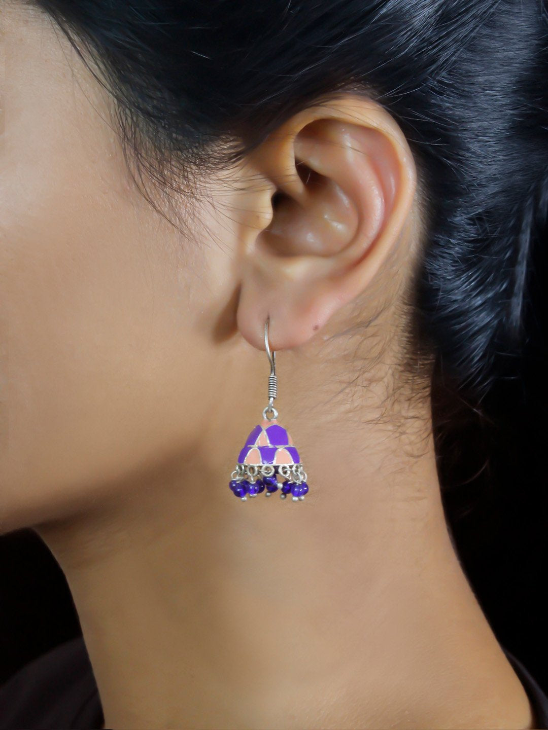 Enamel Paint Dangler Earring